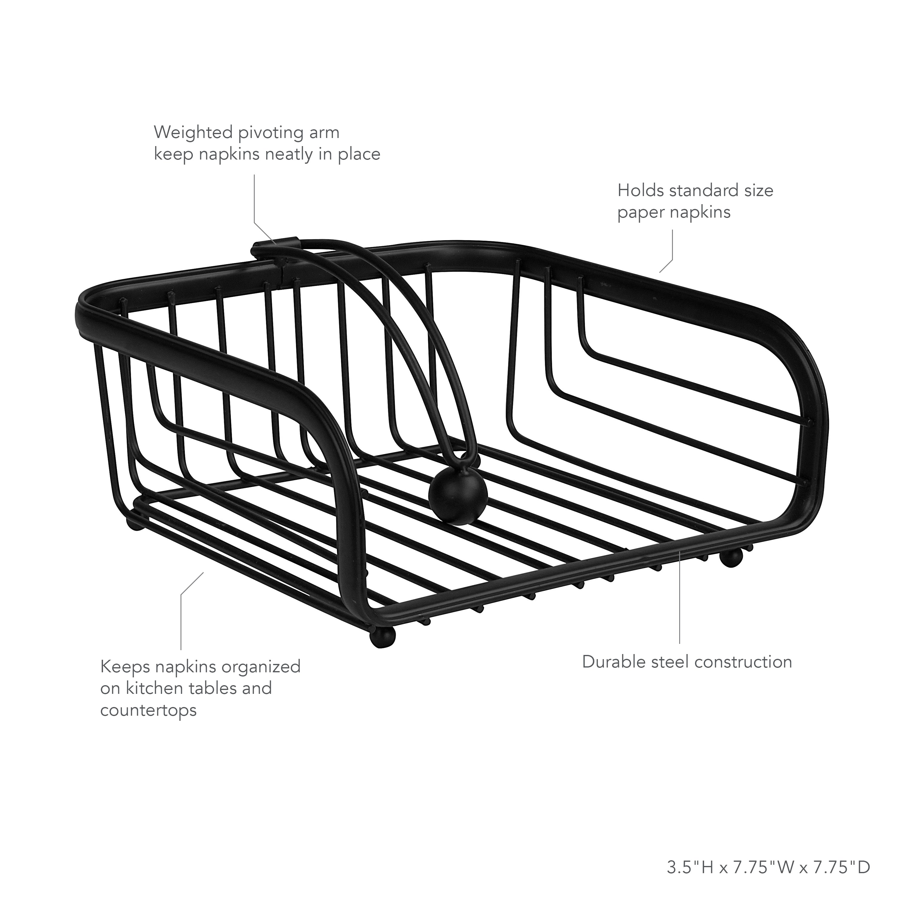Weighted Metal Table Napkin Holder - Image 3