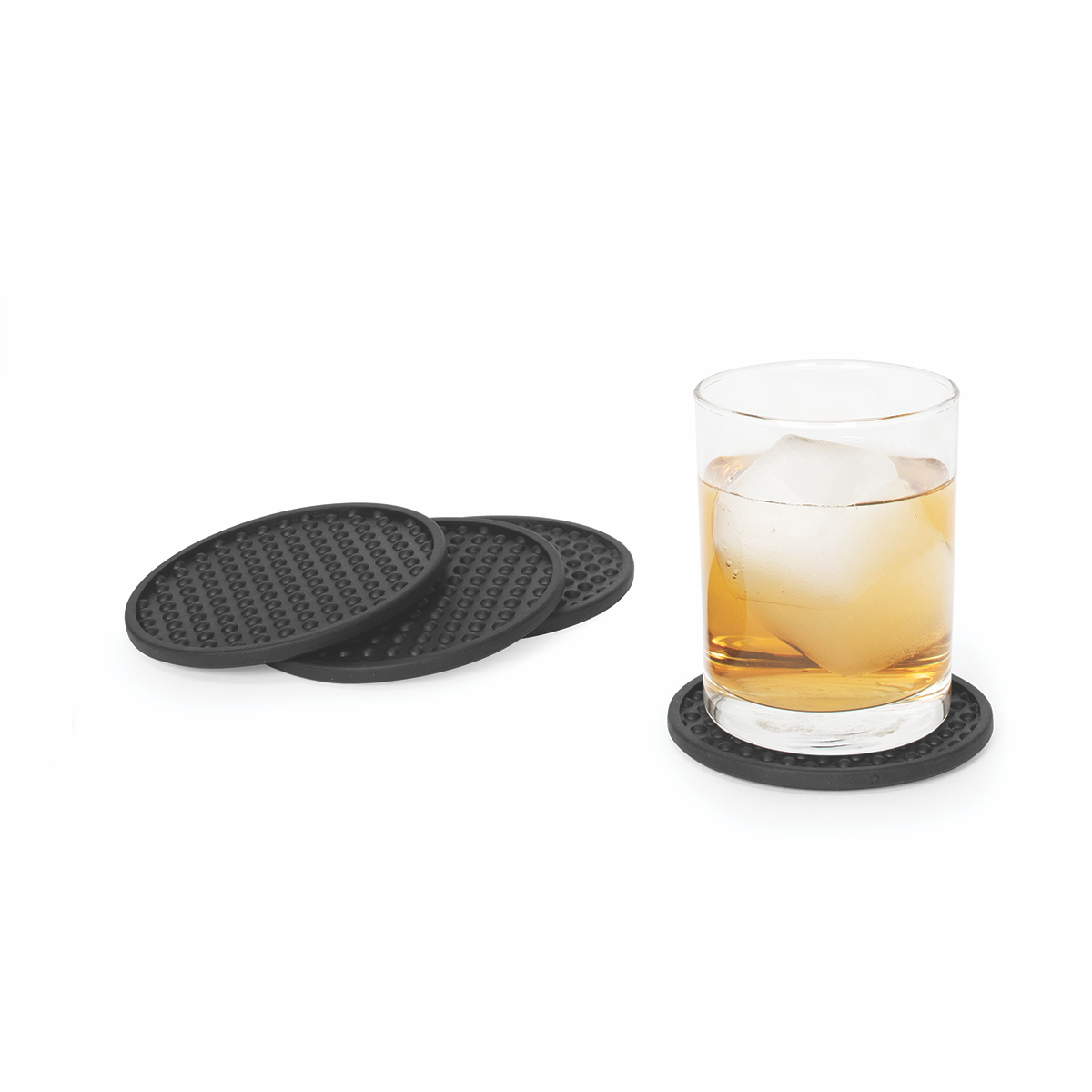 Four Piece Coaster Set with Holder - Image 2