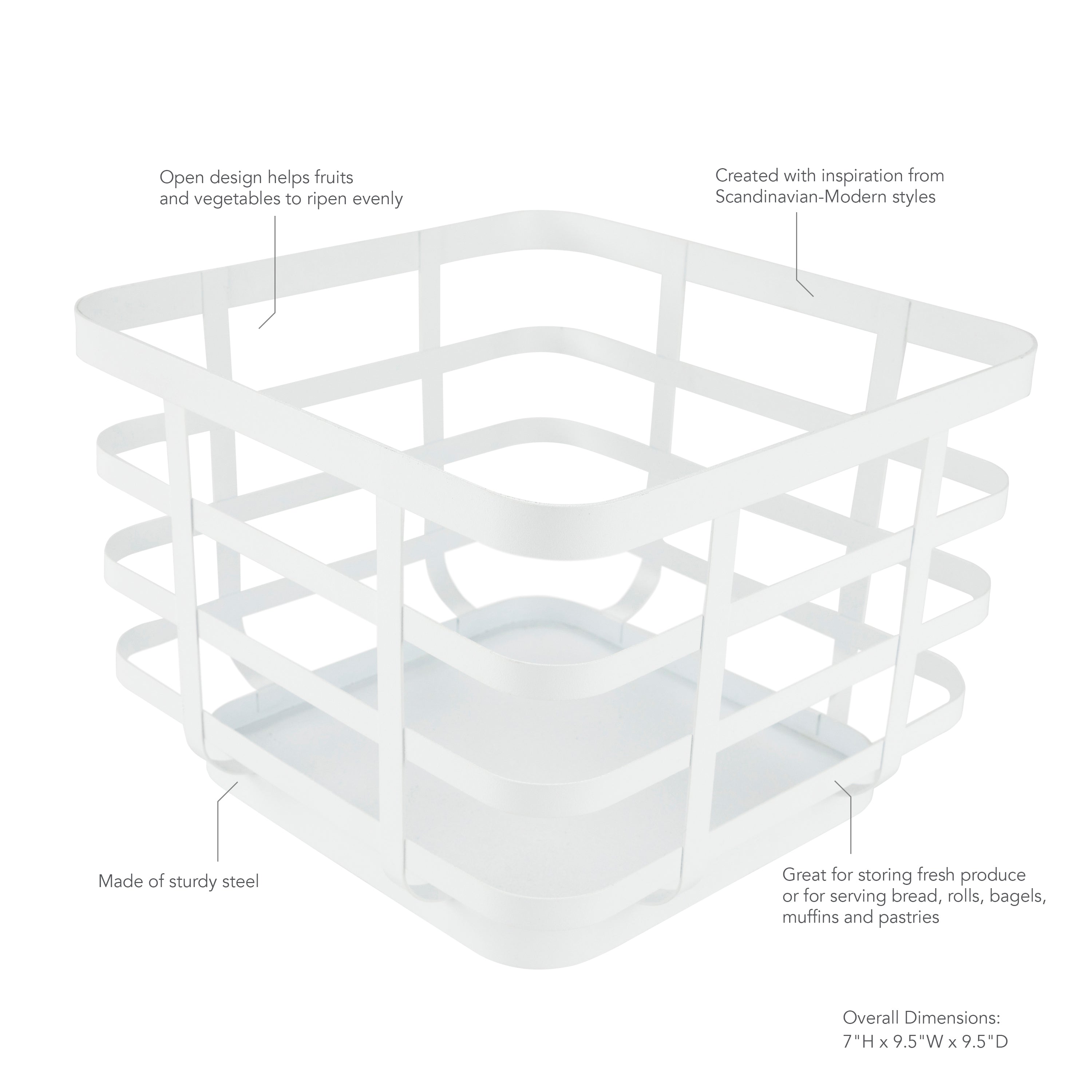Open Wire Countertop Fruit Basket - Image 3