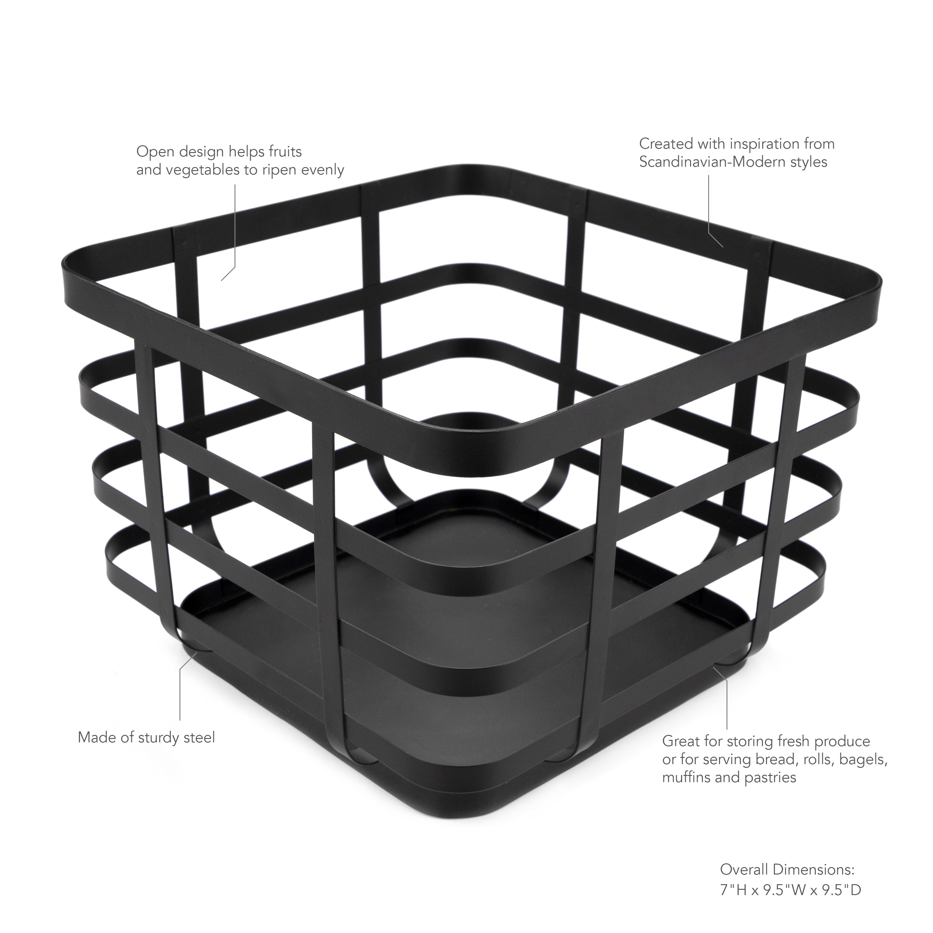 Open Wire Countertop Fruit Basket - Image 6