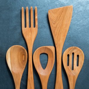 5-Piece Wooden Cooking Utensil Set