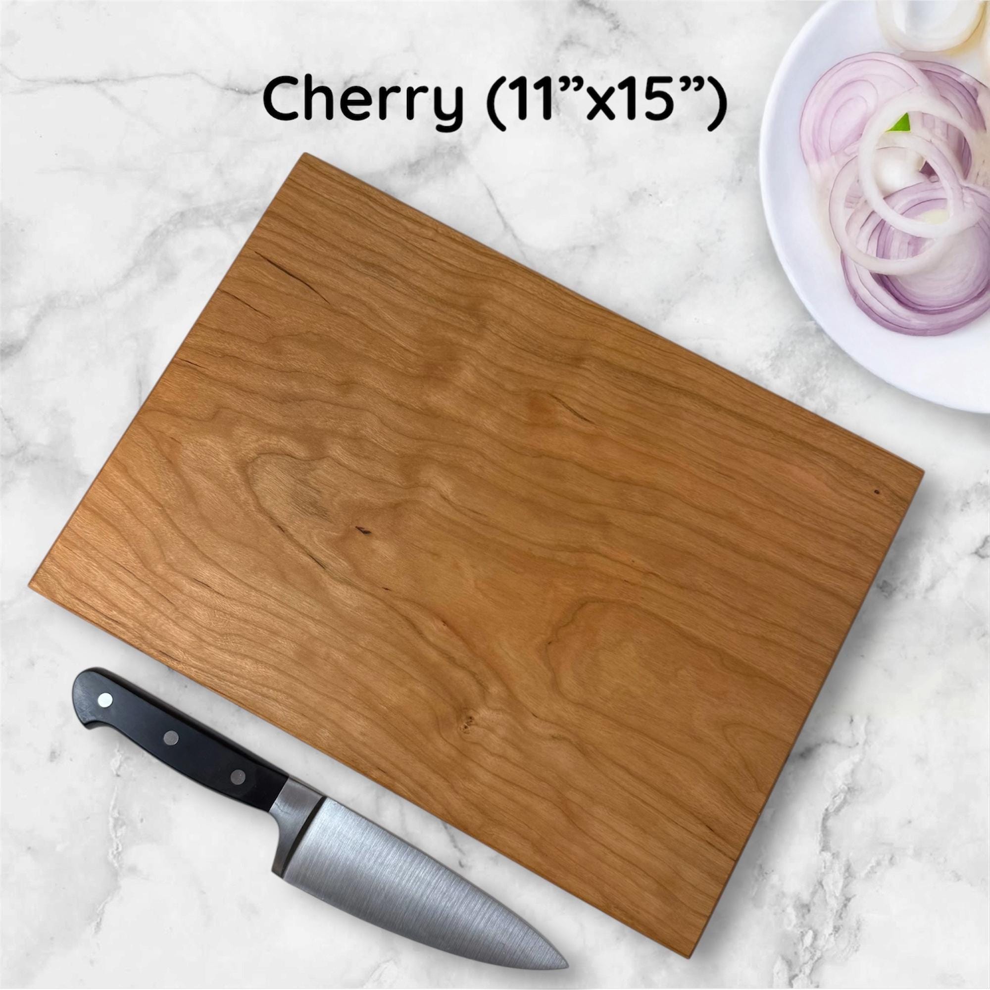 One-Piece Solid Wood Cutting Board in Maple, Walnut or Cherry - Image 7