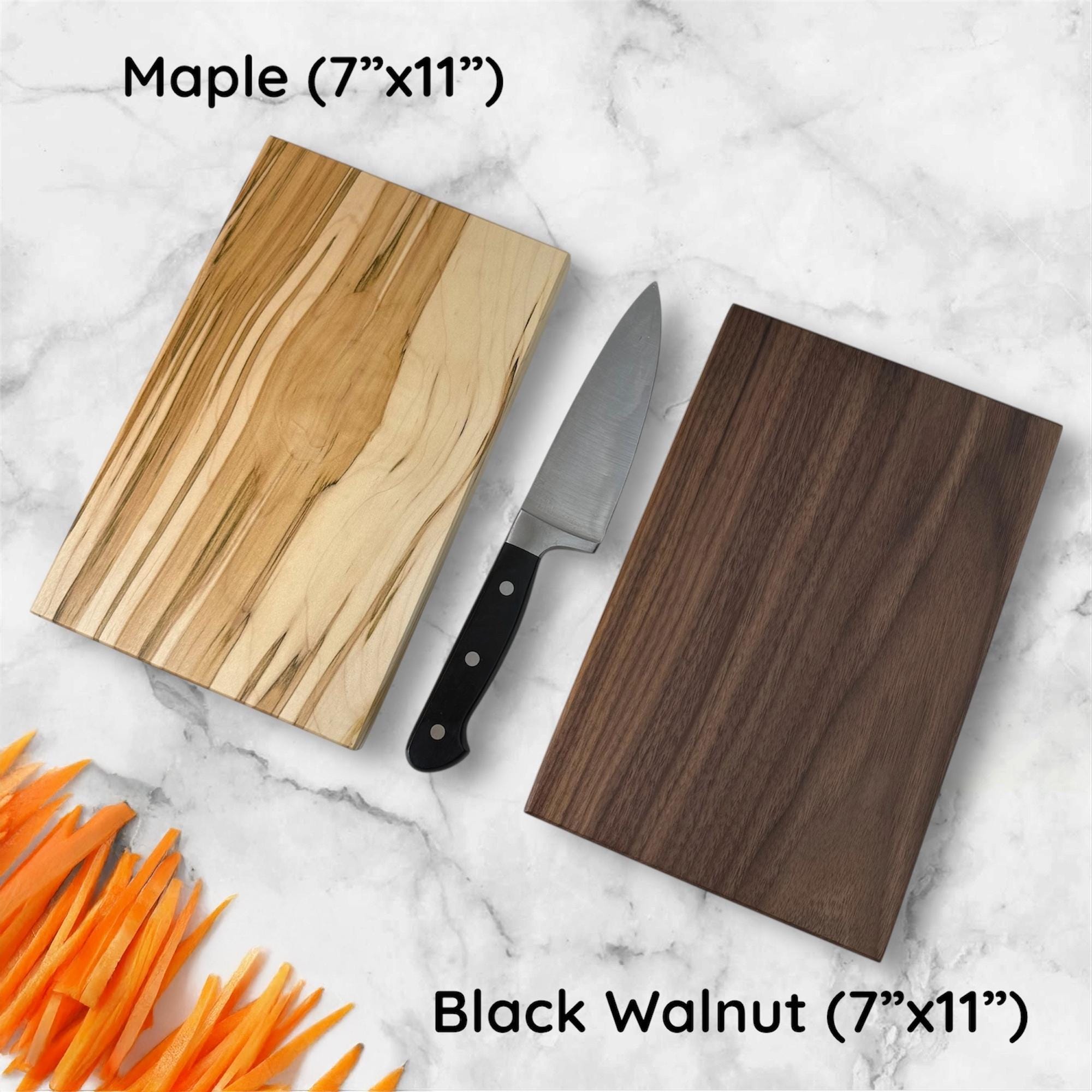 One-Piece Solid Wood Cutting Board in Maple, Walnut or Cherry - Image 10