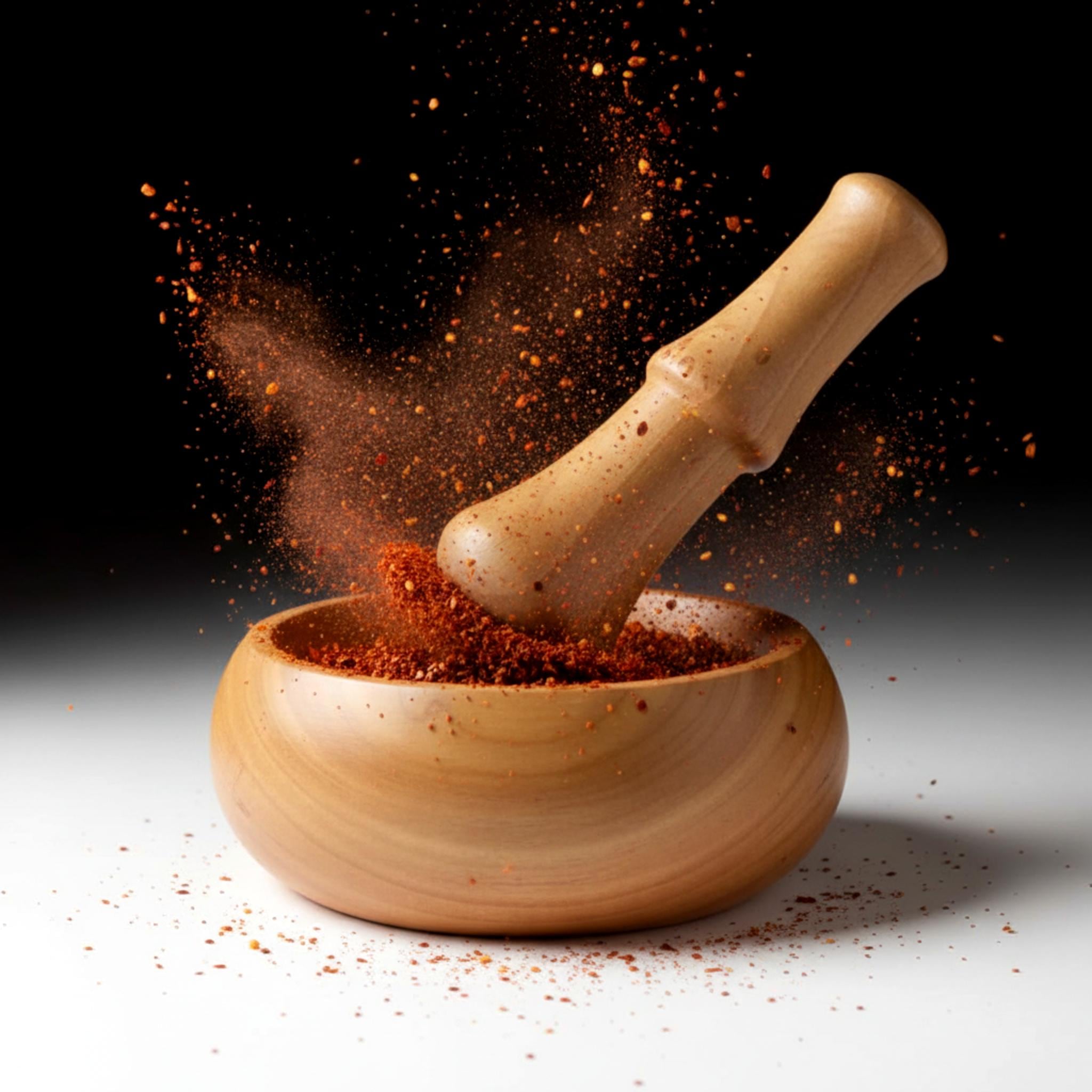 Wooden Mortar and Pestle Set, Solid Wood Spice and Herb Grinder