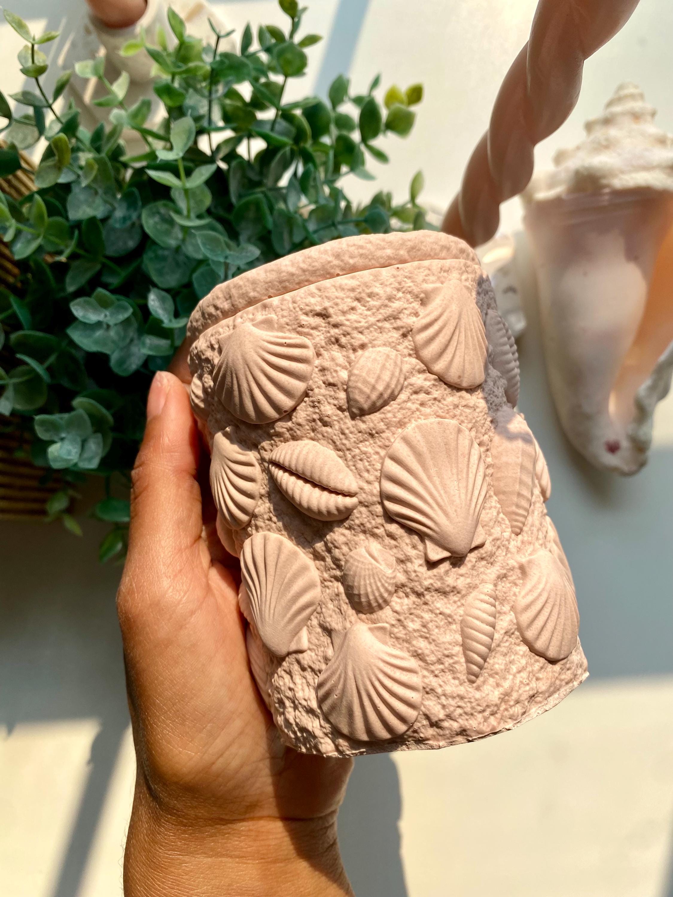 Seashell Lid Mineral Composite Storage Jar - Image 10
