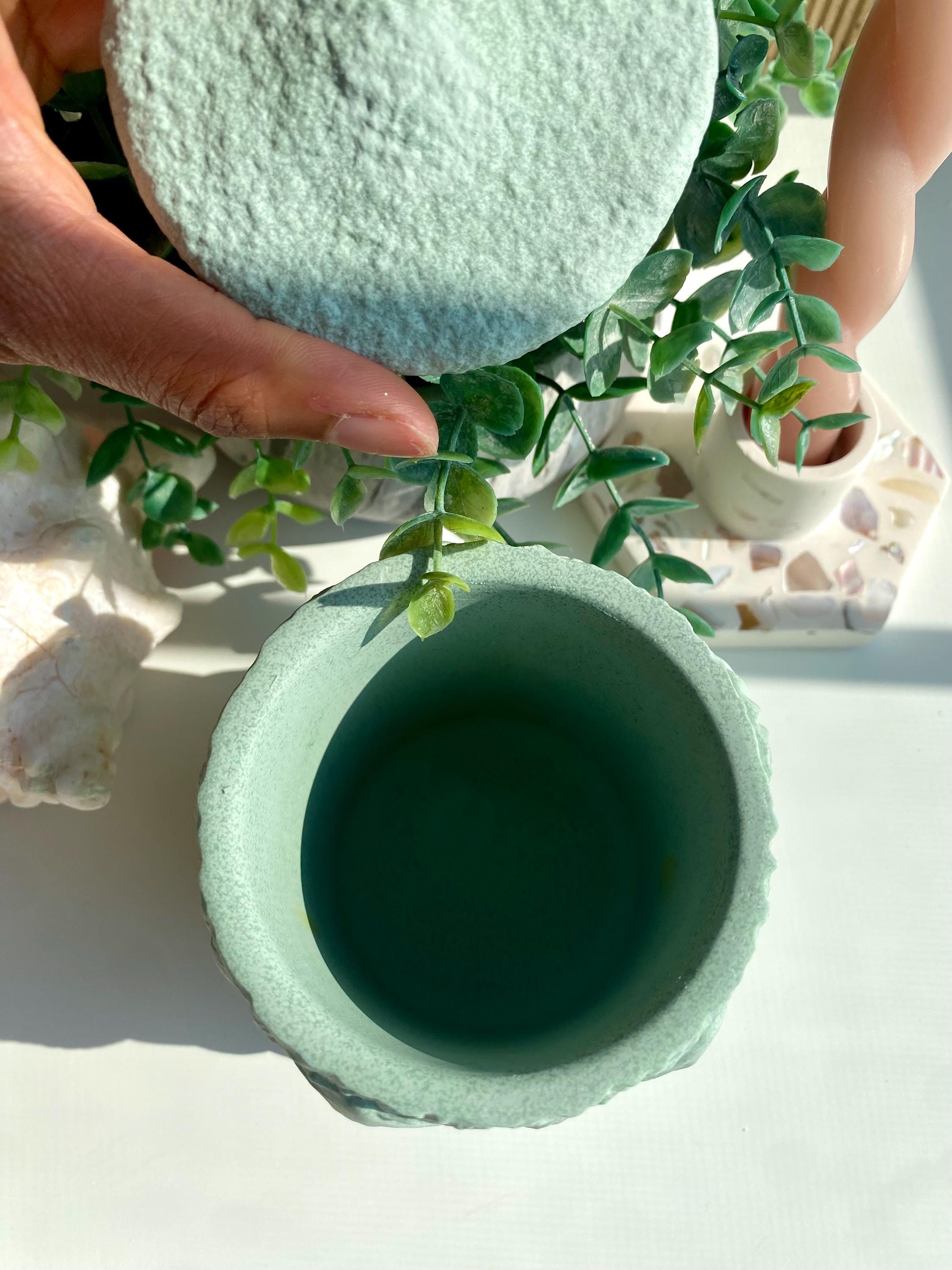 Seashell Lid Mineral Composite Storage Jar - Image 15