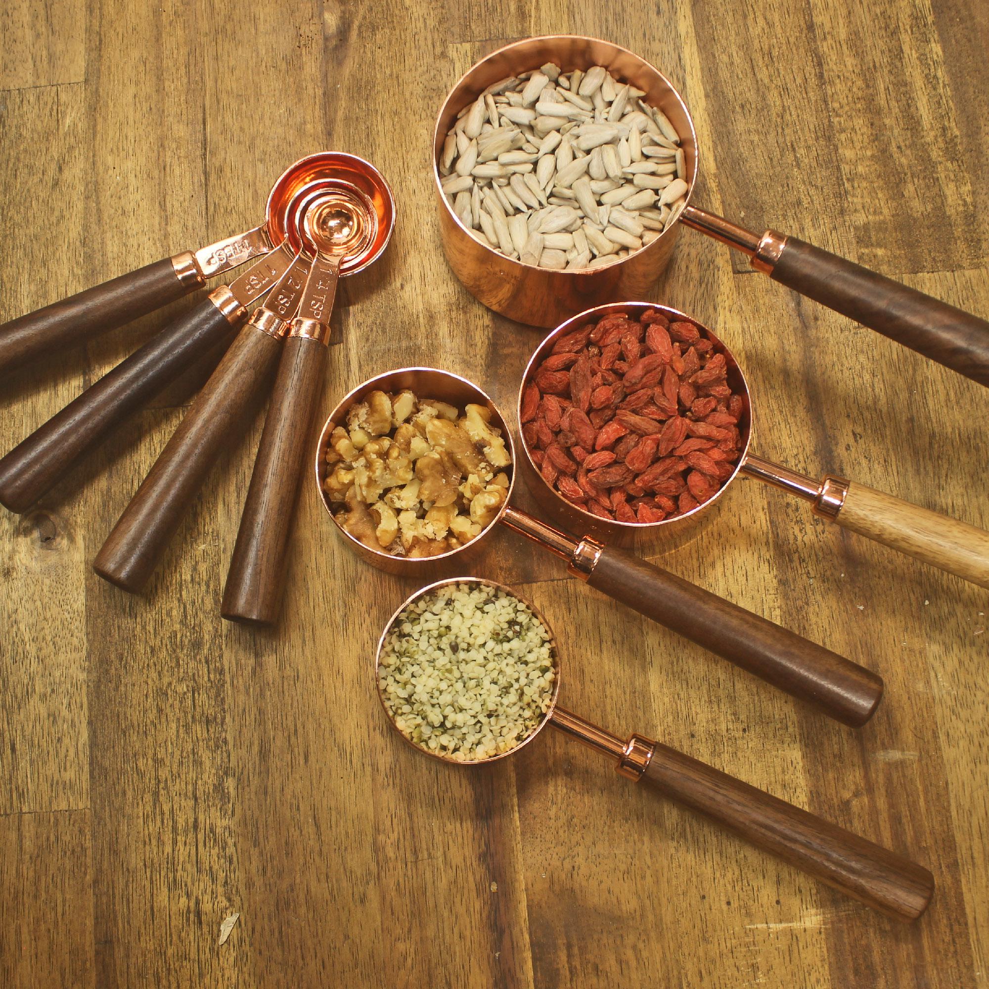Copper Measuring Cups and Spoons Set - Image 4