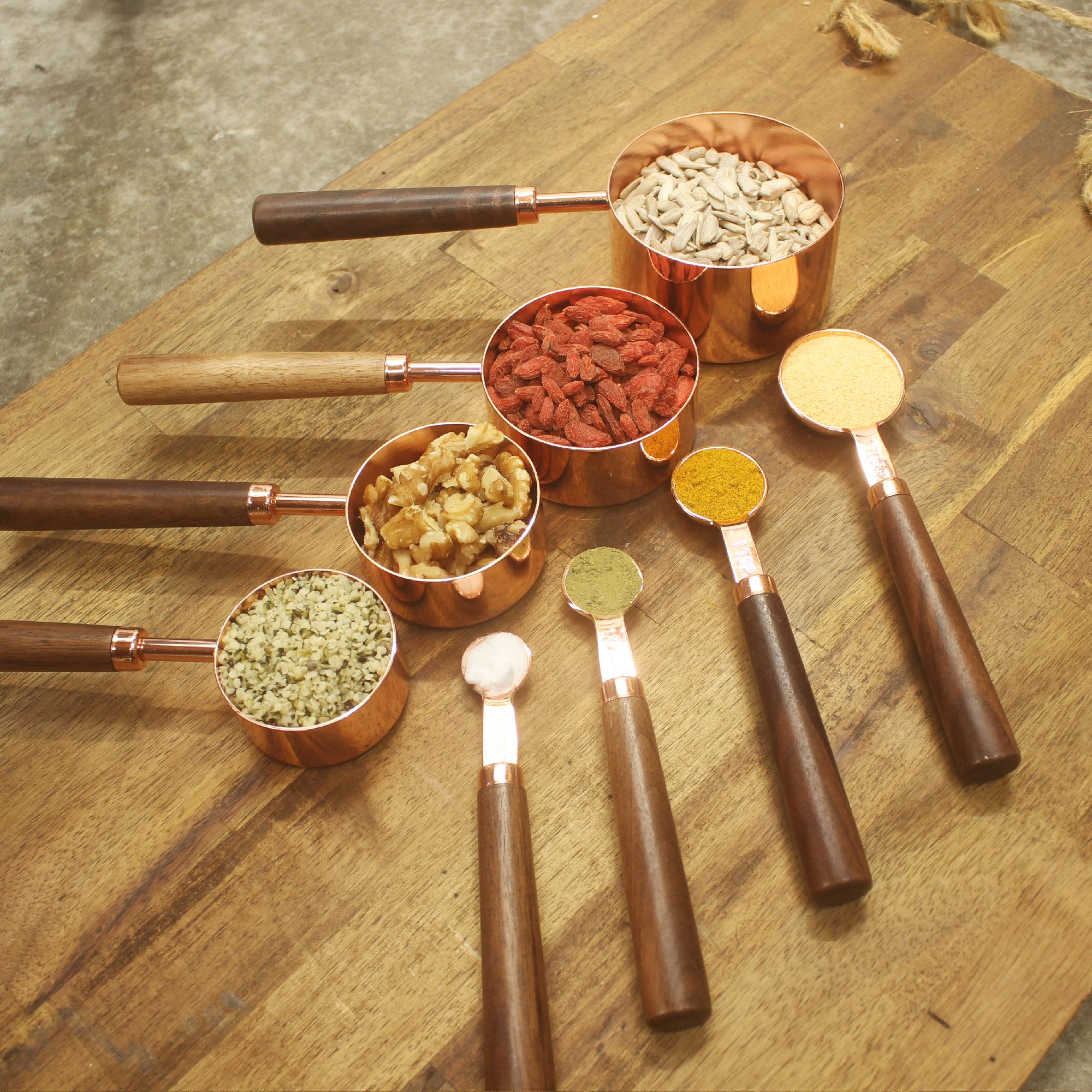 Copper Measuring Cups and Spoons Set - Image 5